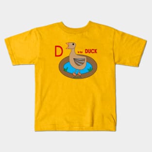 D is for DUCK Kids T-Shirt